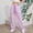 Pink, variant on LVHAOGJOB Wide Leg Cargo Pants for Women Straight Leg Elastic Waist Pants Athletic Outdoor Juniors Trousers with Pockets