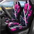 thumbnail image 2 of Jeiento Camo Hunting Car Seat Cover Set of 14 Steering Wheel Cover Seat Belt Pad Car Headrest Cover Coaster Armrest Cover Keychain for Truck Sedan SUV Van Pink Automotive Accessories, 2 of 7
