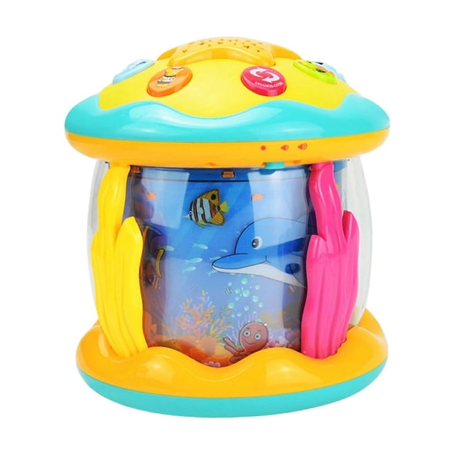 Baby Ocean Rotating Projector with Pacify Music and LED Lights Early Developmental Toy