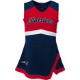 thumbnail image 2 of Girls Infant Navy New England Patriots Cheer Captain Jumper Dress, 2 of 4