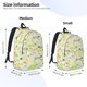 thumbnail image 2 of Disketp Dachshund Dog Puppy print Canvas Backpack Lightweight Travel Daypack Student Rucksack Laptop Backpack-Small, 2 of 5