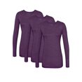 thumbnail image 1 of Sivvan Lot de 3 T-Shirts à Manches Longues Confort pour Femmes, 1 of 7