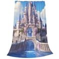 thumbnail image 2 of Balery Majestic Fantasy Castle Manta de Felpa Suave y Acogedora – Cobija de Franela Aterciopelada para Cama, Lavable y Cálida para Sofá, Mascotas, Transpirable-60"x50", 2 of 7