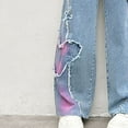 thumbnail image 7 of Zshosam Teen Girl Clothes Kids Girls Jeans Elastic Waist Baggy Denim Wide Leg Pants Trousers Size 5T 6T,(Blue 5-6 Years), 7 of 7