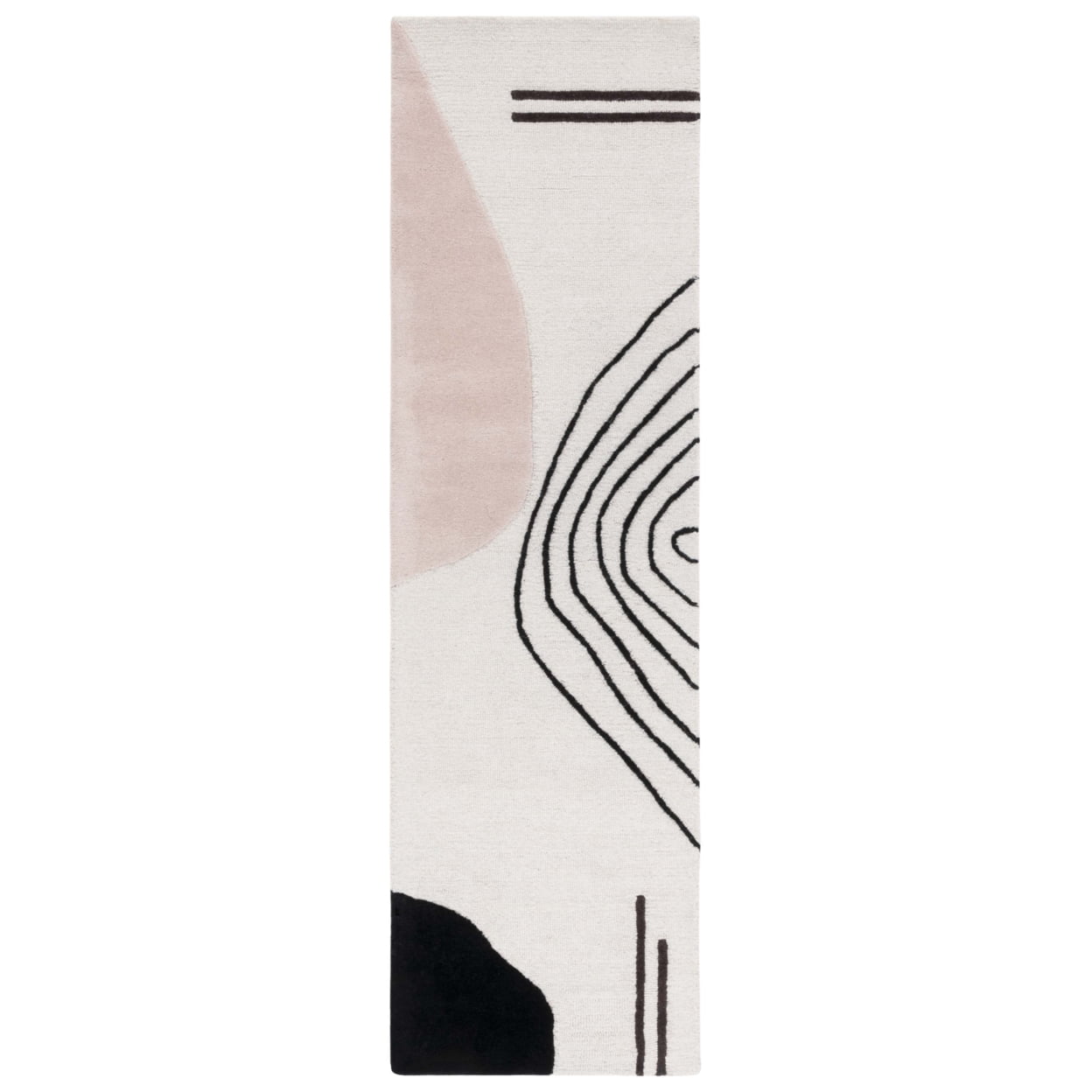 SAFAVIEH Rodeo Drive Dusan Abstract Area Rug, Ivory/Blush, 4' x 6'
