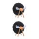 thumbnail image 2 of Advancent Paquete de 12 posavasos antideslizantes resistentes al calor para de comedor, manteles individuales para , manteles individuales Grande Negro 2Conjunto, 2 of 6