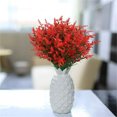thumbnail image 5 of Fake Flowers Promotion Sale! Nomeni 12Pc Simulation Artificial Flower Plastic Flower Decoration Garden Wind 5 Fork Simulation Wheat Ear Lavender, Home Decor Clearance Sale Red, 5 of 9