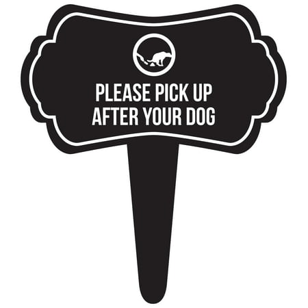 Please Pick Up After Your Dog Home Yard Lawn Sign,