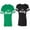 Men Green / Women Black, variant on The Beast The Beauty Matching Couple Cotton Jerseys (Men Green / Women Black) (Men S / Women S)