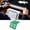 Green, variant on Mahjong Card Holder Stand Foldable Under Mat Slide In Rack, Portable Plastic Playing Card Support Shelf with Angled Viewing Design for Mahjong Game Night Table Accessories