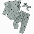 thumbnail image 4 of Gibobby Toddler Infant Baby Girl Clothes 12 24 Months 2T 3T 4T Long Sleeve Letter Romper Hooded Pants Outfits Set(3-6 Months,Light Blue), 4 of 4