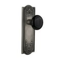 thumbnail image 4 of Nostalgic Warehouse Meablk_Prv_234_Nk Black Porcelain Solid Brass Privacy Door Knob Set -, 4 of 6