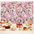 thumbnail image 6 of 7 x 5 ft Floral Wall Backdrop for Photoshoot Pink Rose Flowers Wedding Birthday Valentine's Day Bridal Shower Printing Flower Wall Decorations Photography Background for Photo Props, 6 of 7