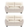 thumbnail image 1 of Sala 2-2 TRINITY Monza 2 Piezas (Love Seat, Love Seat) Crema Para Sala, 1 of 8