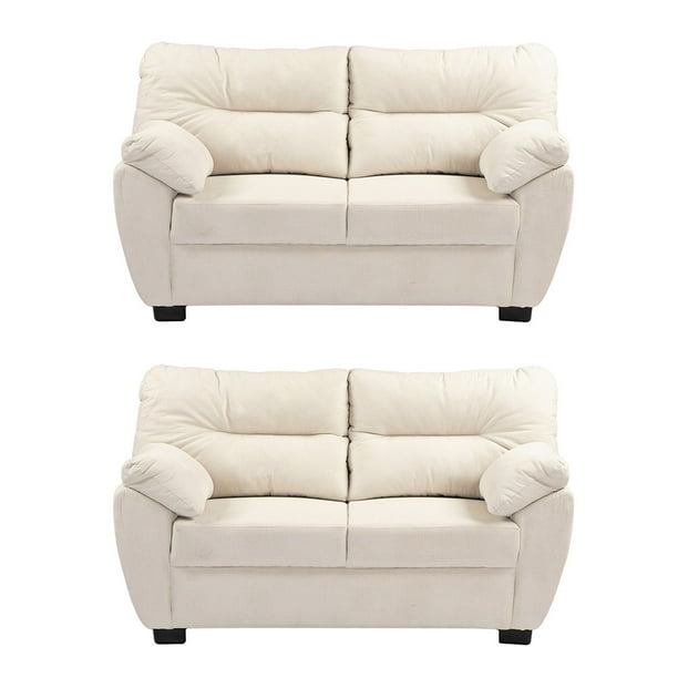 Sala 2-2 TRINITY Monza 2 Piezas (Love Seat, Love Seat) Crema Para Sala