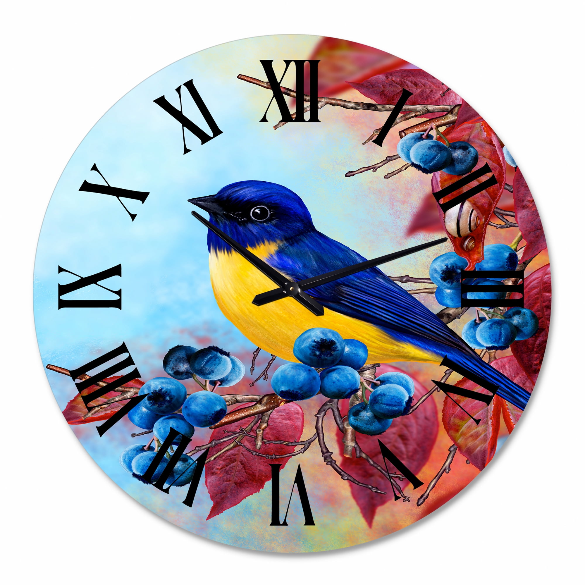 Designart 1 in Quartz Traditional Wall Clock