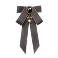 thumbnail image 5 of Segolike Bow Tie Ribbon Brooch Bowknot Shirt Tie Bowknot Bow Tie Costume Accessories Ladies Gift Necktie Bow Brooch for Suit Women DIY Gray, 5 of 8