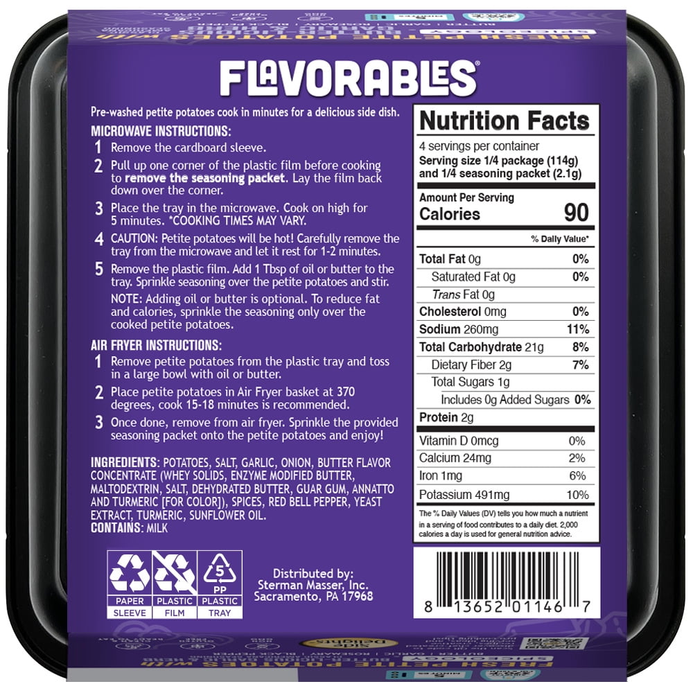 Flavorables® Butter-Licious Garlic & Herb Petite Potato Tray, 16 oz