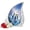 Penguin-3, variant on VALERASH Penguin Urns for Human Ashes - Blue Teardrop Urn for Ashes for Women & Man Mini Memorial Urns for Mom & Dad- 3 Inch