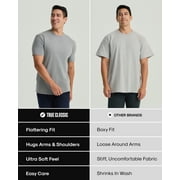 True Classic Mens T-Shirts – Short Sleeve Crew Neck T Shirts for Man, Cotton Blend Plain Novelty Mens T-Shirts, Pack of 3, Variety, L
