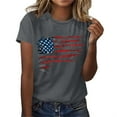 thumbnail image 2 of VerPetridure American Flag Shirts for Women 4th of July T Shirt Funny USA Print Crew Neck Tees Patriotic Casual Short Sleeve Tops, 2 of 4