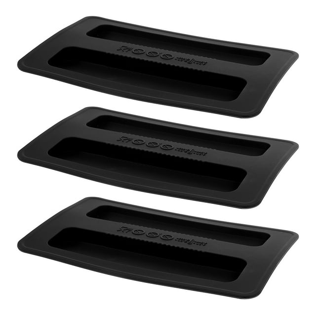 WRITWAA 3Set Kitchen Appliance Cover Black Silicone Toaster Top Cover Replacement Dustproof Home Users