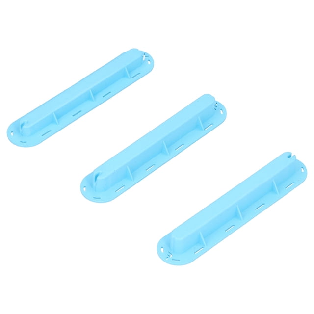 3 unids/set tabla de surf timón ranura plástico caja con aletas enchufe aleta Base con tornillos azul