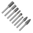 thumbnail image 4 of Tungsten Carbide Burr Bits, Anticorrosion Durabile  File Set 8pcs  For Sculpting For Wood Carving, 4 of 8