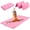 Pink, variant on Matladin Folding Gymnastics Mat for Kids, 6'x3'x1"/8'x3'x1" PU Leather Gym Exercise Mats for Tumbling, Cheer, Yoga, Fitness, Pilates and Martial Art