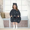 thumbnail image 7 of FORMRS Wearable Blanket Hoodie with Sleeves for Kids Cozy Flannel Sweatshirt, Starry Night Pattern, 7 of 7