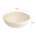 thumbnail image 2 of Cateissary Cesta redonda para prueba de pan, cuenco hecho a mano de mimbre para levantamiento de masa, cesta de pan profesional para panaderos caseros Type2 NO2 Cateissary HA1262-03B, 2 of 6