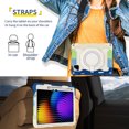 thumbnail image 6 of FJLBDE Case for Xiaomi Mi Pad 6/ Mi Pad 6 Pro 11 Inch 2023 with 360 Kickstand, Shoulder Strap Carrying Protective Cover, Multicolor Blue, 6 of 6