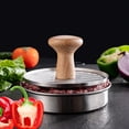 thumbnail image 1 of Fiudx Prensa para Hamburguesas de Acero Inoxidable, Diseño Ergonómico En Resort, Herramienta Multifunción para Barbacoa, Ideal para Usar En La Cocina, Ideal para Cocinar En Familia, con Garantía de H, 1 of 7