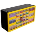 thumbnail image 4 of Akro-Mils 10126 26-Drawer Plastic Drawer Storage Cabinet for Garage Organization, Bead Organizer, Lego Storage, Teacher Toolbox, Makeup Organizer, and More, 20-Inch W x 6-Inch D x 10-Inch H, Yellow, 4 of 8
