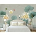 thumbnail image 4 of 3D Wallpaper Chinese Lotus Leaf SKU# WAL0023, 4 of 7