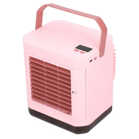 

Air Cooler Fan Mini Summer Desktop Digital Display Three Levels Portable Cooling Fan For Office White Pink Yellow