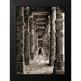 thumbnail image 2 of Moreau, Marc 18x24 Black Modern Framed Museum Art Print Titled - At the Temple-India (BW), 2 of 5
