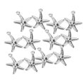 thumbnail image 4 of 50 Uds. De joyería de playa, colgante hueco de doble cara con diseño único de estrella de mar para pulsera, decoración de collares, 4 of 12