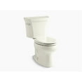 thumbnail image 1 of Kohler K-3998-T-96 1.28GPF Wellworth 2 Piece Elongated Toilet with Tank Cover Locks - Biscuit, 1 of 1