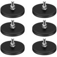 thumbnail image 1 of Rubber Coated Magnets,22LBS Neodymium Magnet Base with M6 Threaded Magnet with Bolts and Nuts,Stron, 1 of 1
