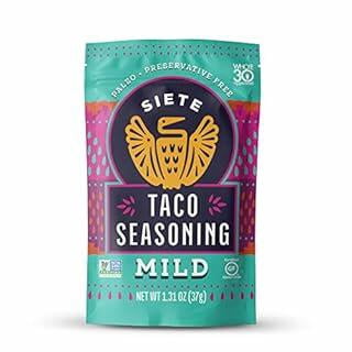 (12 pack) Siete Mild Taco Seasoning, Mixed Spice, 1.31 oz. Packet