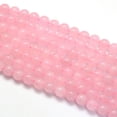 thumbnail image 2 of 1Strand Natural Rose Quartz Round Beads Strands 4mm Hole: 0.8mm about 97pcs/strand 15.5 inch DIY, 2 of 3