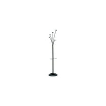 Alba Festival Coat Stand - 5 Pegs - 74" Height - for Garment - Black - 1 Each