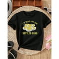 thumbnail image 4 of MAWOTEA I Am Just Here For The Deviled Eggs Patterned Iron-on Letter Graphic T-shirts for Outdoor Sports and Daily Wearing, Young Girls T-Shirts, Size from 3T-13Y, 4 of 6