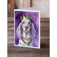 thumbnail image 2 of English Setter King of Mardi Gras Greeting Cards Pack of 8 7 in x 5 in, 2 of 3