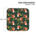 thumbnail image 2 of Kdxio Forest Squirrel Funny Coasters,4 Pcs Leather Coasters,Housewarming Gifts,Protect Furniture from Water Marks Scratch and Damage, 2 of 8