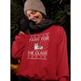 thumbnail image 2 of Paws For The Claus Sweatshirt Women -Smartprints Designs, Female Medium, 2 of 4