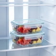 thumbnail image 4 of Tuvgenk Food Storage Containers with Lids Airtight Glass Meal Prep Containers Reusable Freezer Safe Leakproof Rectangle Snap 1 Compartment Stackable Lunch Use, 4 of 5