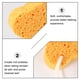 thumbnail image 5 of 3 esponjas de baño de fibra natural, esponja de celulosa para ducha, para limpieza corporal., 5 of 6