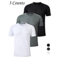 thumbnail image 3 of Col Rond Respirant Séchage Rapide Couleur Unie pour Hommes, 3 of 5